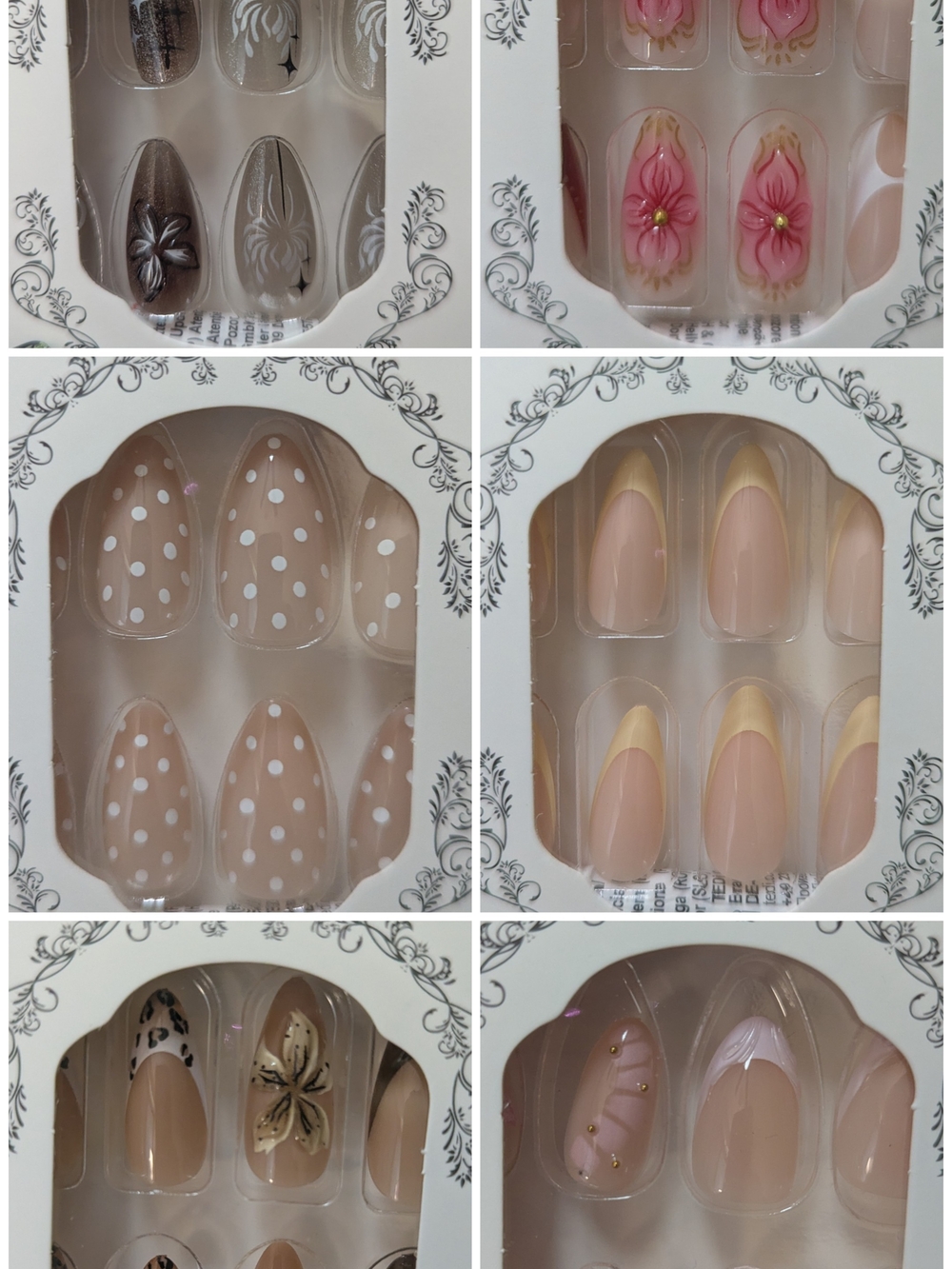 Bundle Of 6 Sets Press On Nails